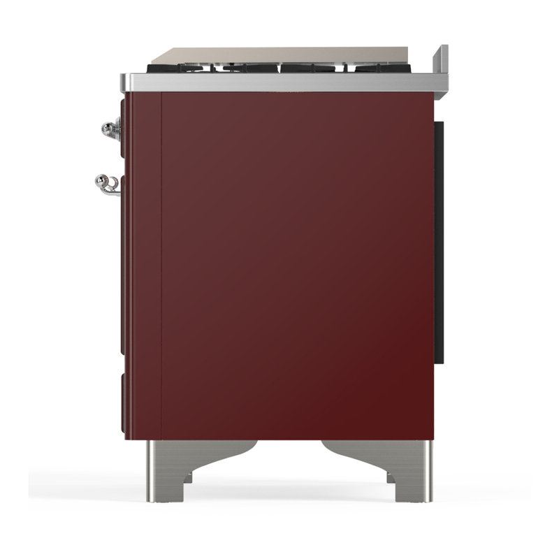 Majestic III Series 48 Inch Dual Fuel Range with 5 Sealed Burners, Griddle, Frenchtop in Matte Graphite (Liquid Propane, Burnished Trim)