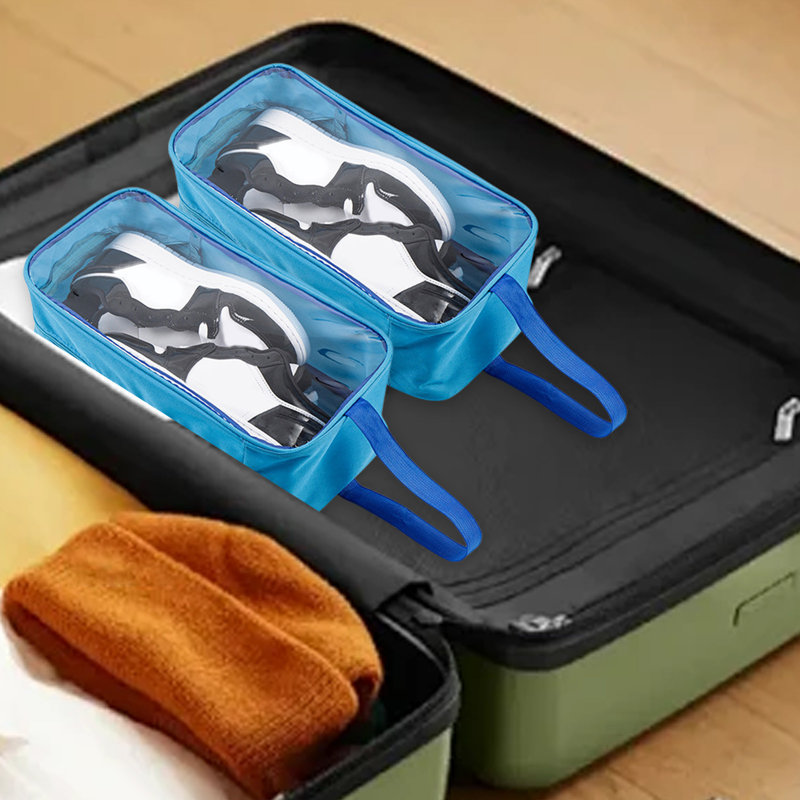 Transparent Shoe Bag Storage Bag For Both Men And Women Washable Reusable Sturdy For Long Term Use For Traveling Moving And Storage