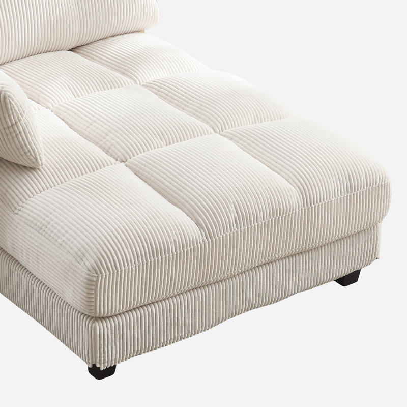 Chaise longue surdimensionnée, Beige