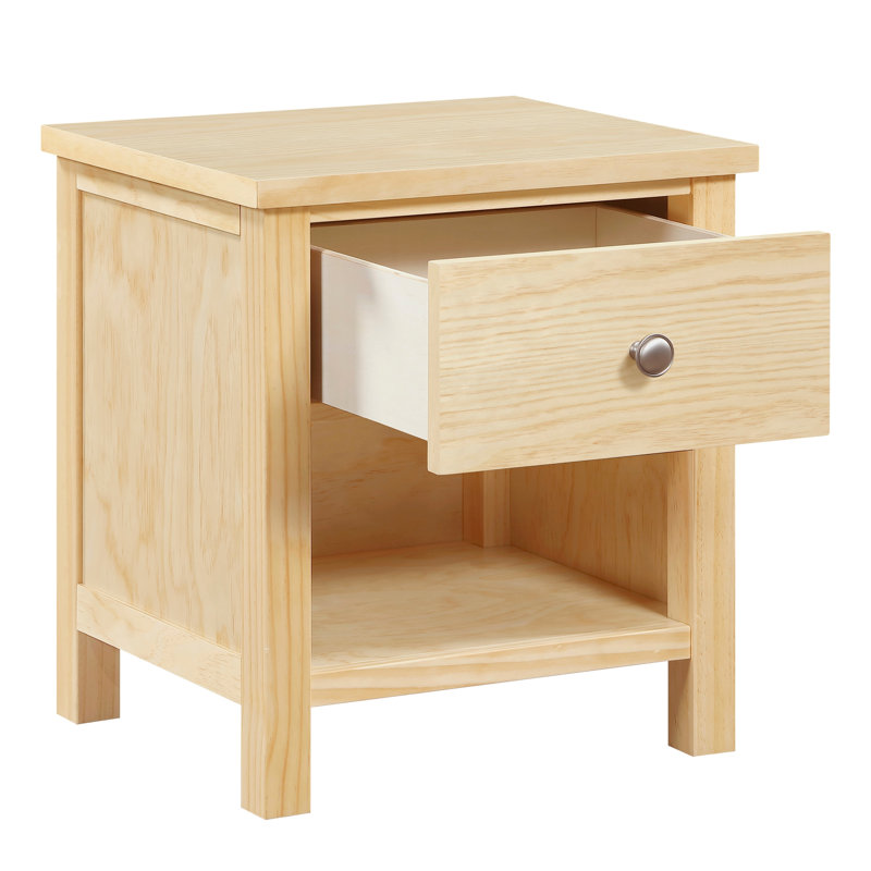 Table de chevet 1 pièce Natural Pine