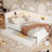Upholstered  Platform Bed With USB Ports And LED Belt-626929889-626929888