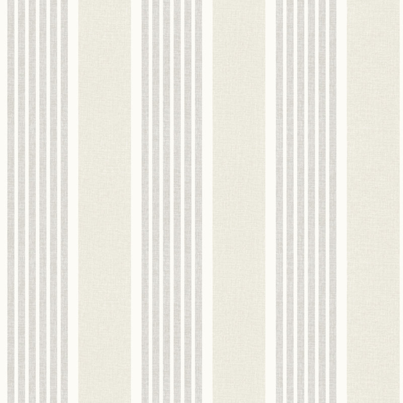 Papier peint à rayures gris clair Bingley, Light Grey