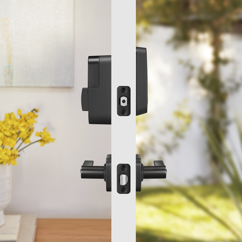 Écran tactile Yure Assure Lock 2 de Yale avec Wi-Fi et levier Valdosta, Suède noir