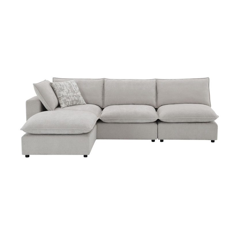 Canapé modulaire 3 pièces Lozano, Orienté à gauche (vu de face), H 36 po x l 121 po x P 80 po