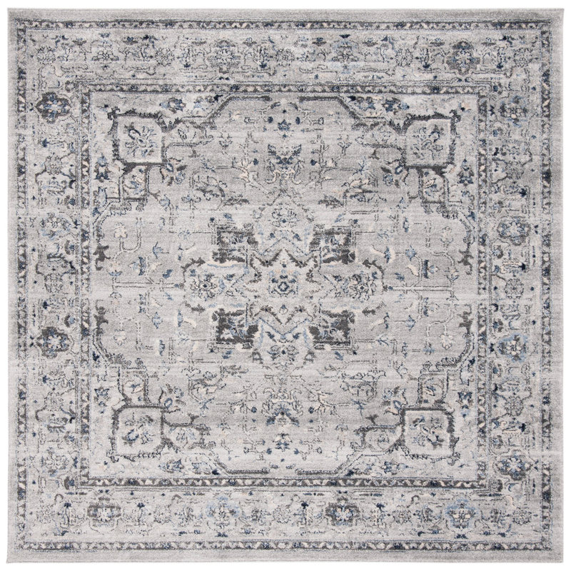 Jase Charleston Performance Oriental Rug, Square 8'