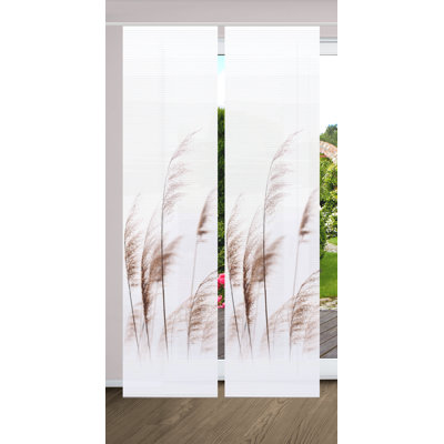 Semi Sheer Sliding Panel Pair
