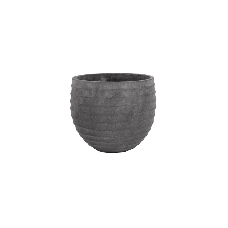 Cement Pot Blackish Gray