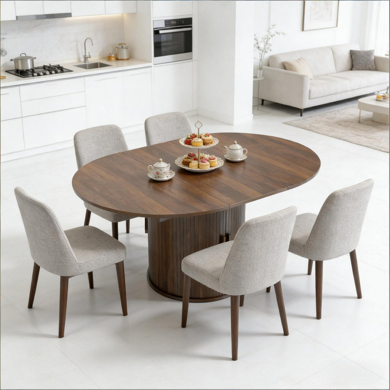 Table de vœux élégante, table de salle à manger extensible, table de bureau unique (table seulement)