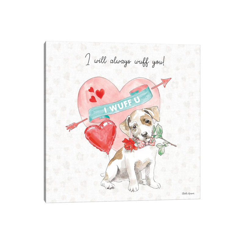 Paws Of Love II by Beth Grove - Wrapped Canvas Print, 93.98 cm H x 93.98 cm W x 1.91 cm D