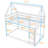 Twin Over Twin House Bunk Bed With Ladder-100085960