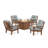 Prairie 5 Piece Multiple Chairs Seating Group with Cushions-88752828-131209905
