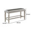 Banc rembourré à hauteur de comptoir 1 pièce Modern Glam