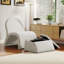 Fauteuil d'appoint rembourré moderne avec repose-pieds de 24,6 po de largeur-489474342