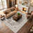 7x9 Washable Entryway Rug: Farmhouse Kitchen Hallway Rug Wide Soft Water Resistant Floor Mat for Bathroom Nursery Non Slip Indoor Carpet for Living Room Bedroom Dining Room(Beige)-1247223131