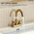 Centerset Bathroom Faucet with Drain Assembly, 2-Handle Bathroom Sink Faucet -110871956