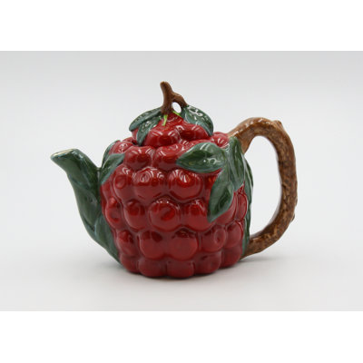 Ceramic Cherry Teapot 16 oz