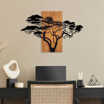 Accessoire mural décoratif en bois