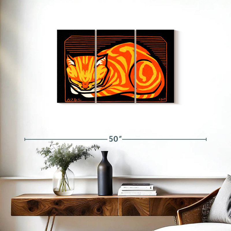 Brampt December Cat, 20" H x 33" W