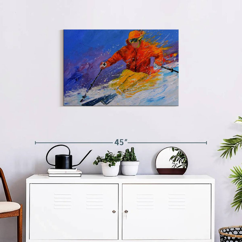 Sireci Expert Skiing, 20" H x 30" W