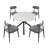 Estefanita Fabric Upholstered Metal Dining Chair-1172259040-1143784124