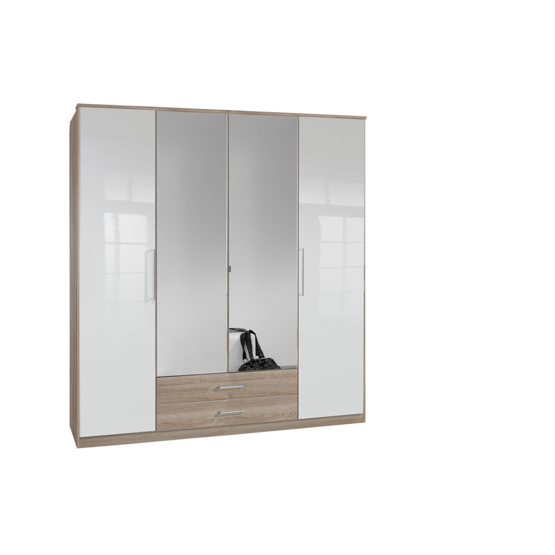 Kyran 4 Door Manufactured Wood Wardrobe