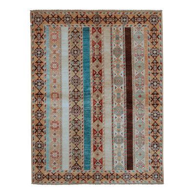 Wool Striped Area Rug