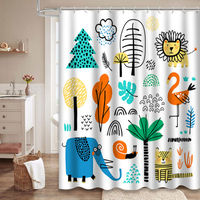Rideau de douche noir à carreaux style rustique avec 12 crochets