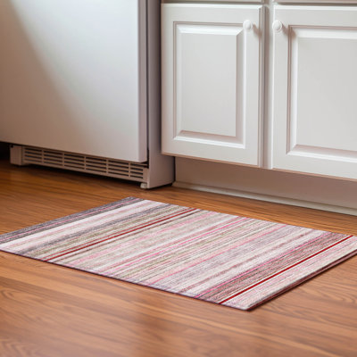 Premium Machine Washable Prisco Pink Rug