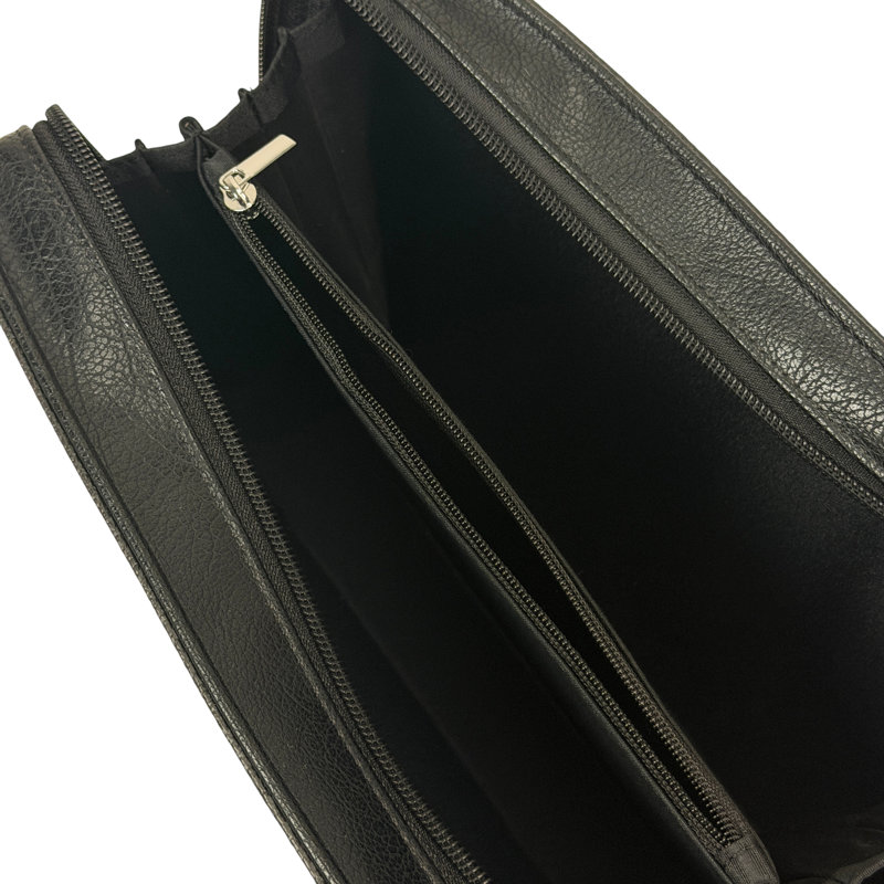 Sac bandoulière gothique en vinyle noir, motif grimoire, chauve-souris dorée et toile d'araignée, hauteur 23,5 cm