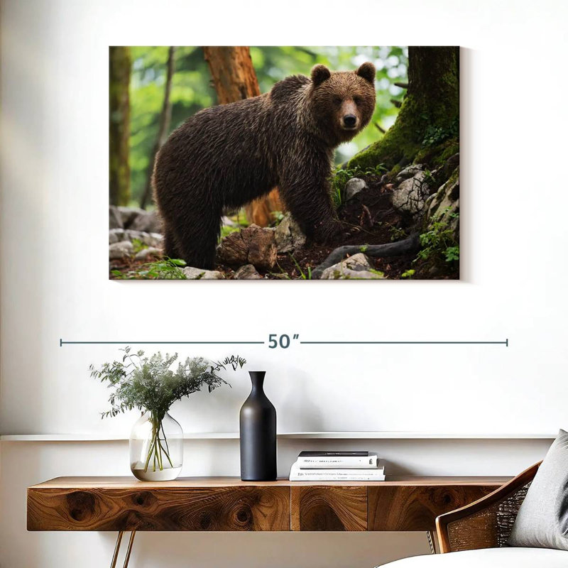 Ours grizzly humide Brampt, H 26 po x l 39 po