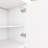 63" W Wood Wave-Pattern Storage Cabinet With Adjustable Shelf-393303608