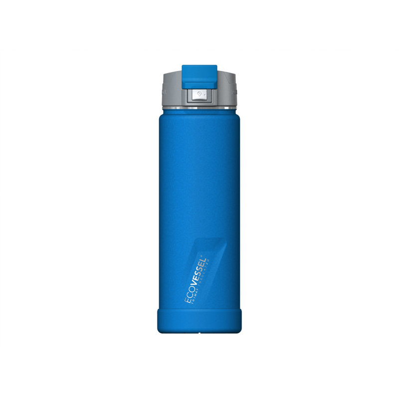 EcoVessel Perk 591.5ml Triple Wall Insulated Stainless Steel Water Bottle, Blue
