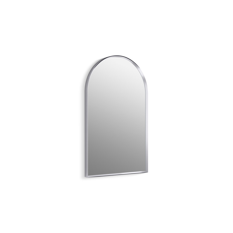 Essential 24 In. X 36 In. Arch Framed Mirror, Polished Chrome, 32" x 20"