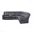 109.4" Sectional Sofa - Manual Reclining Function