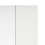 Ensemble de placard Ely, portes à double miroir, 5 tiroirs, 71 po, blanc