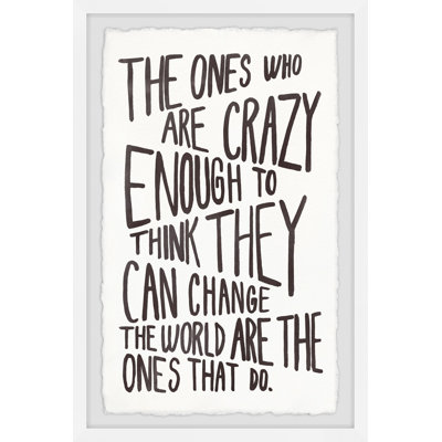 Bramblett Crazy Enough Framed Print