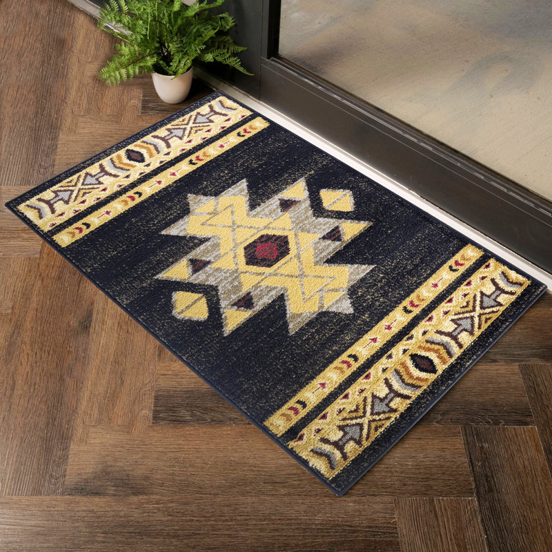 Tapis en polypropylène pour chambre à coucher, salon et bureau, Rectangle 7 pi 10 po x 10 pi 3 po