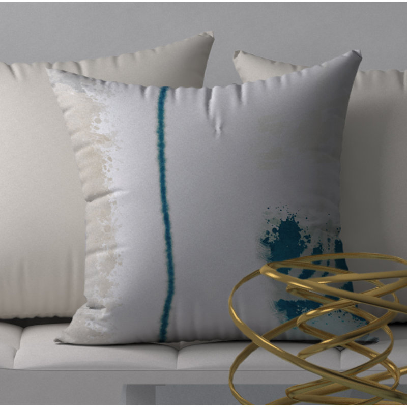 Housse de coussin carrée Terkel/insert, H 24 po x l 24 po
