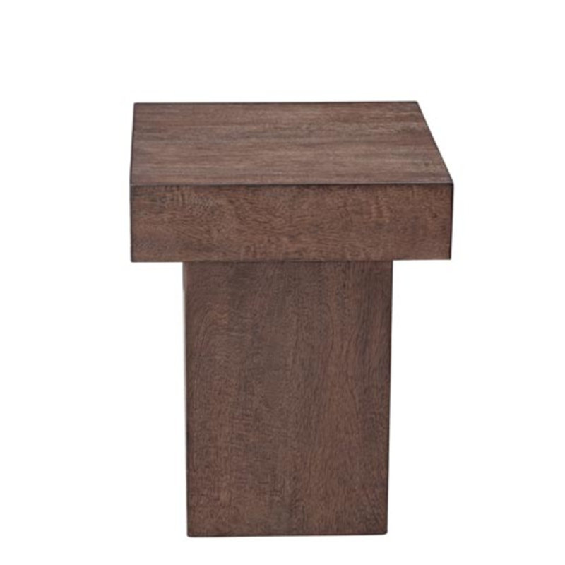 End Table, Brown, 18" H x 14" W x 14" D