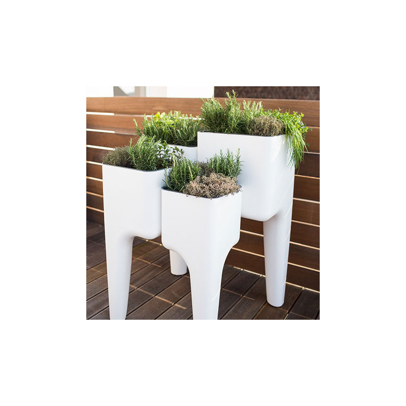 Pot Planter, White, 88cm H x 34cm W x 64cm D