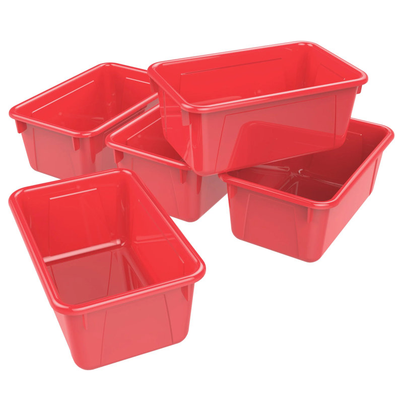 Petit coffre Storex Storex, rouge, paquet de 5, Rouge