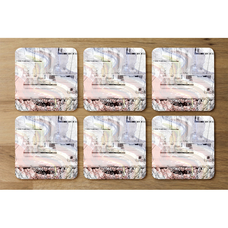 Square 6 Piece Coaster Set