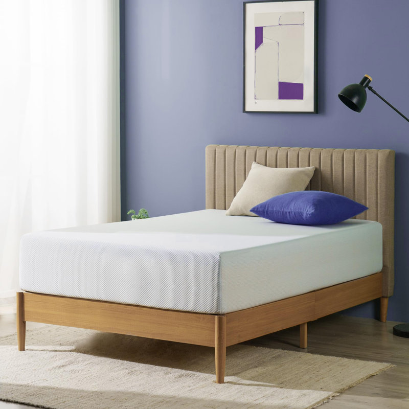 Green Tea Cooling Memory Foam Mattress Medium Firmness Mattress In A Box, Queen, 12"