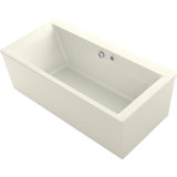 Stargaze® 72" x 36" Freestanding Air Acrylic Bathtub with Heater