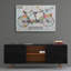 «Vintage Bicycle With Map B» par Jean Plout, art mural en verre acrylique-311552224