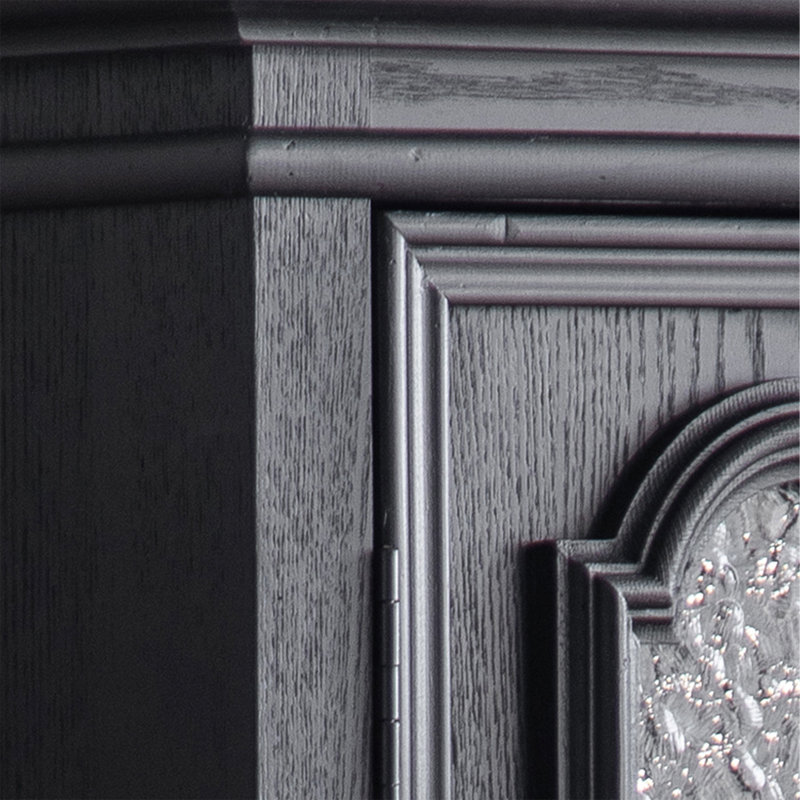 Black Solid Wood Sideboard