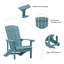 Chaise Adirondack d'extérieur en plastique-2030234424