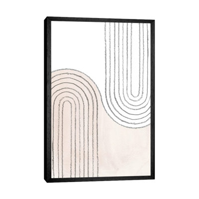 Curved Lines 1 Piece Painting on Canvas