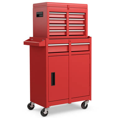 The Original Pink Box 26.75-in W x 47.5-in H 5-Drawer Steel Rolling Tool  Cabinet (Pink) in the Bottom Tool Cabinets department at