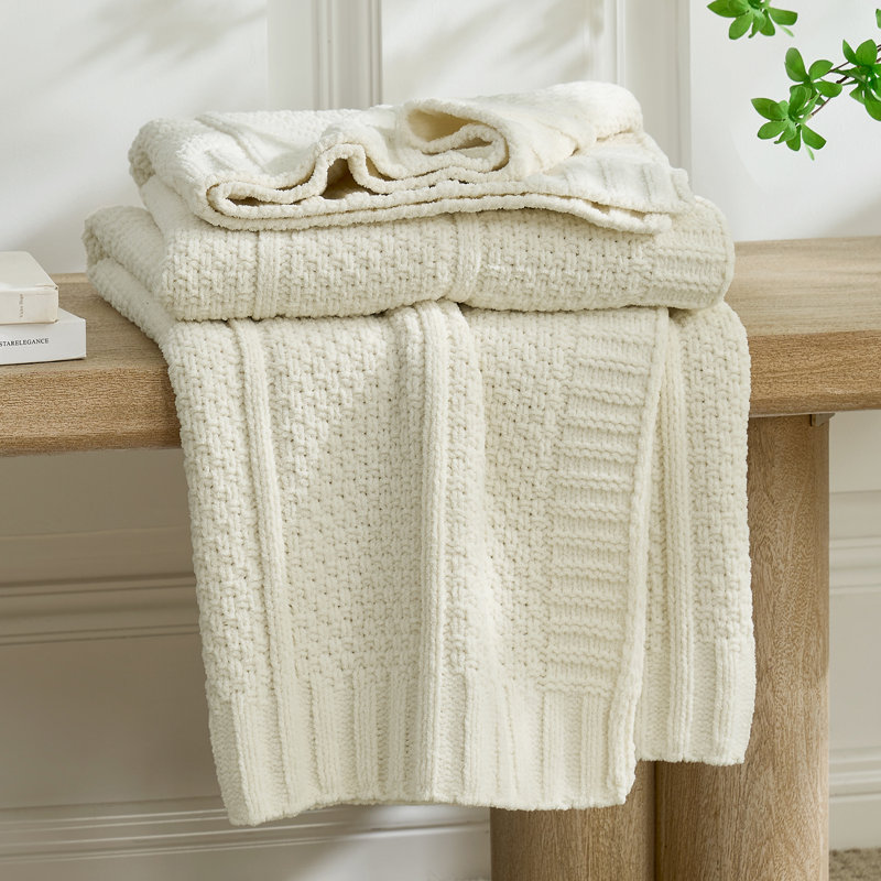 Jeté Chunky Knit, Ivoire ivoire